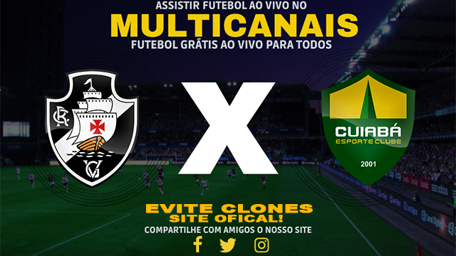 Assistir Vasco x Cuiabá AO VIVO Online 24/10/2024