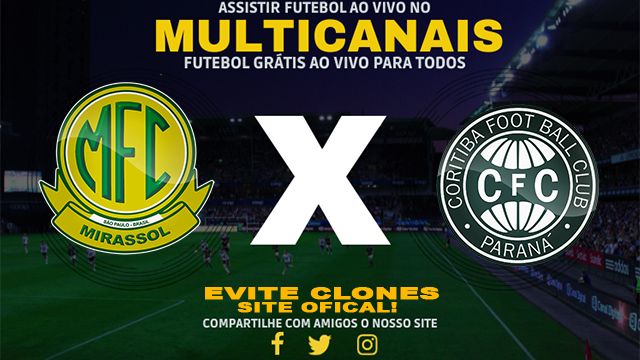 Assistir Mirassol x Coritiba AO VIVO Online 05/11/2024