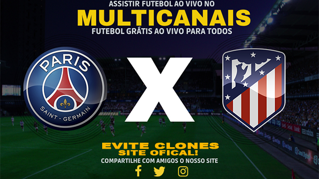 Assistir PSG x Atlético Madrid AO VIVO Online 06/11/2024