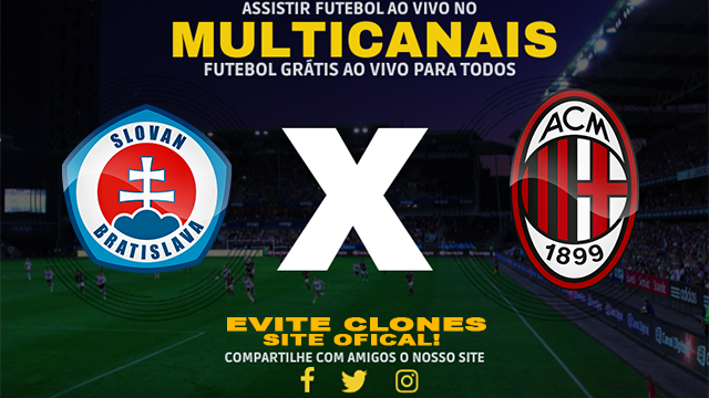 Assistir Slovan Bratislava x Milan AO VIVO Online 26/11/2024