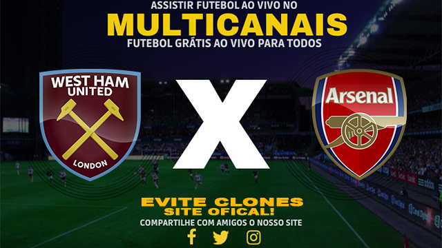 Assistir West Ham x Arsenal AO VIVO Online 30/11/2024